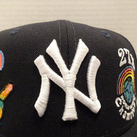 New York Yankees MLB 27X World Champion Embroidered New Era 59Fifty Fitted 7 1/4 - Picture 2 of 7